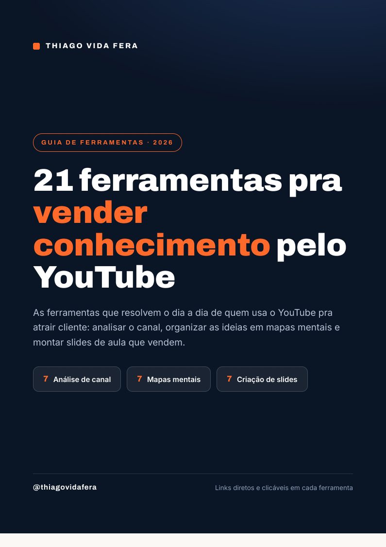 Capa do PDF 21 Ferramentas